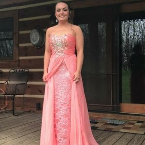 My prom dress along with the jewelry.